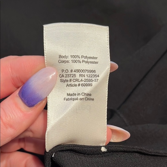 Wilfred‎ Aritzia long sleeve Cold Shoulder Top black - Picture 7 of 8